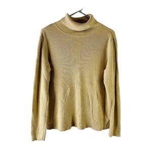 Lauren Ralph Lauren Ribbed Knit Monogrammed Turtleneck Sweater